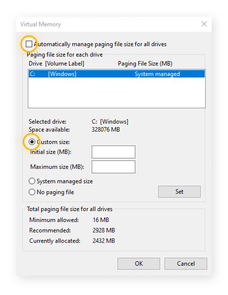 How to free up memory in windows 10 laptop